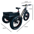 24-20" Cargo Chinese OEM / ODM 750W Big Motor Fat Tire Front Bafang Motor 21ah Sm Lithium Battery Electric Tricycles Three Wheel